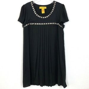 Catherine Malandrino Silk Jersey Dress with Studs